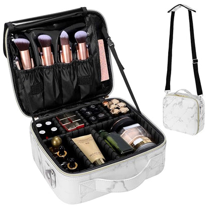 gzcz Travel Makeup Bag, Professional Cosmetic Bags - Image 2
