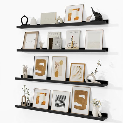 Fun Memories Picture Ledge Shelf, 40 Inch Picture Shelves by FunMemories