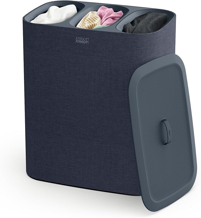 Joseph Joseph Tota Trio 90 liter/23.8 gallon Laundry Hamper Separation Basket by JosephJoseph