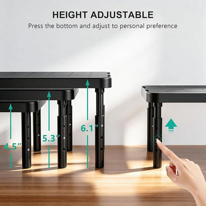 WALI Computer Monitor Stand for Desk, Adjustable Laptop Riser, Desk Monitor - Image 8