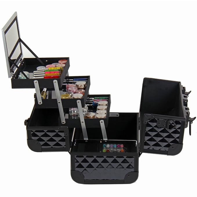 SHANY Premier Fantasy Professional Makeup Train Case Cosmetic Box Portable Make - Image 6