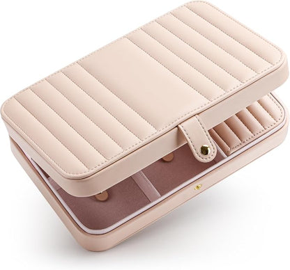 VELORIA Jewelry Box, Premium PU Leather Travel Jewelry Organizer & Storage by VeloriaOfficial