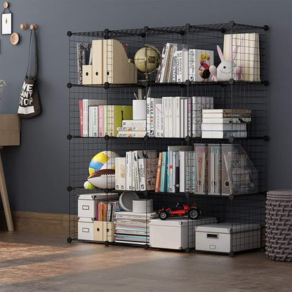 TUMUCUTE Wire Storage Cubes, Metal Storage Shelves Bookshelf, Stackable Modular - Image 6