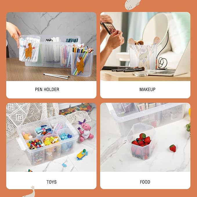 loobuu 17QT Plastic Storage Bins - Image 8