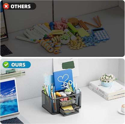 Marbrasse Mesh Desk Organizer, Pen Organizer - Image 7