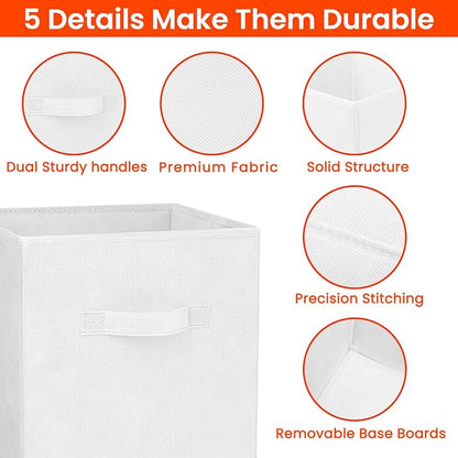 Storage Cubes - 11 Inch Heavy Duty Fabric Storage Bins - Image 3