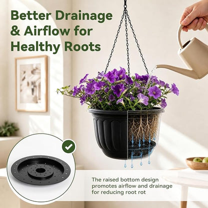 YIKUSH 12 Inch Hanging Planters - Image 4
