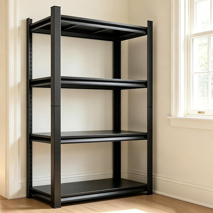 14" D Metal Shelves for Garage Storage, Adjustable Steel Standing Shelf Units by Buynow