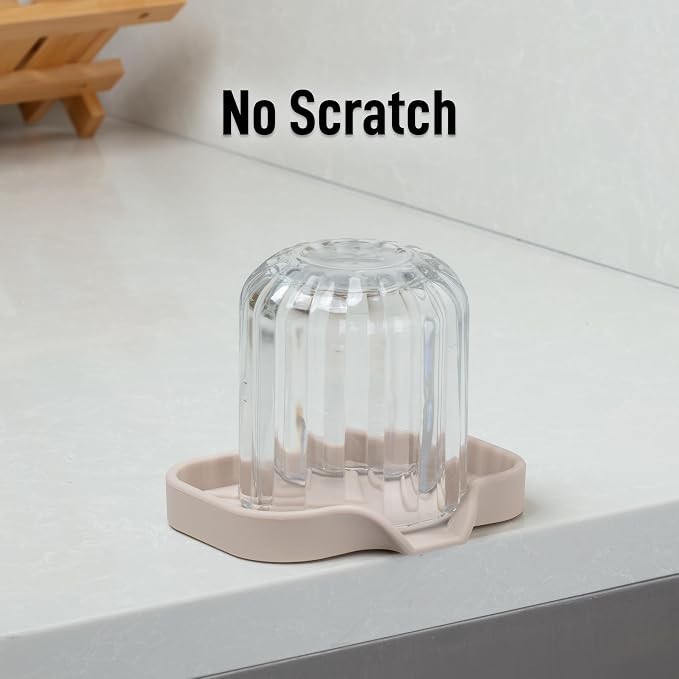 Zulay Kitchen Small Silicone Sponge Holder – Space-Saving Sink Organizer Tray - Image 7