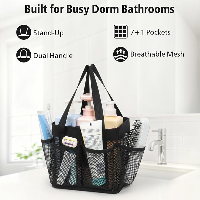 F-color Mesh Shower Caddy Portable - Image 2