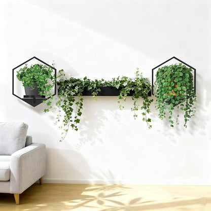 Garvee Hexagon 4 PCS Wall Shelf - 20Lb Load Capacity - Image 7