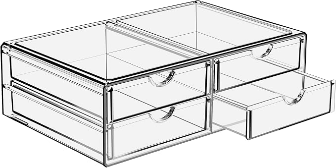 Sorbus Large Stackable Acrylic Drawers by Sorbus