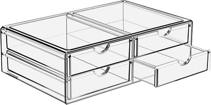 Sorbus Large Stackable Acrylic Drawers by Sorbus
