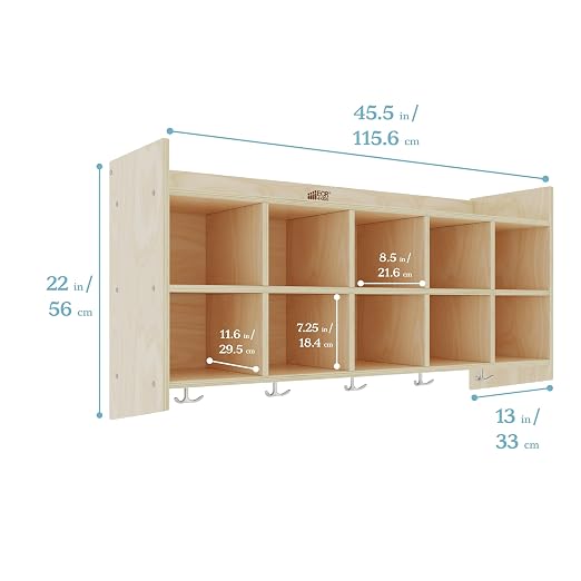 ECR4Kids 10-Section Hanging Coat Locker - Image 2
