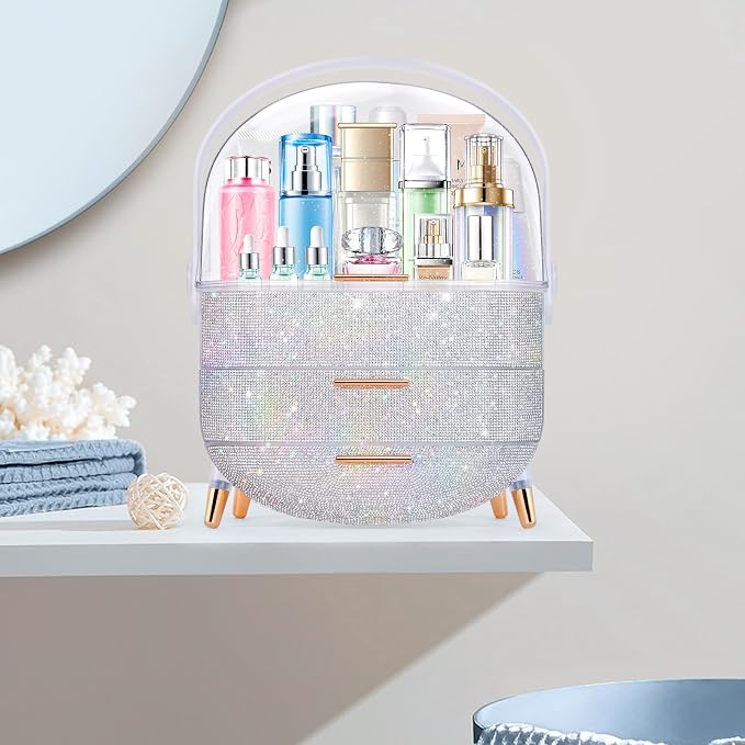 Teen Girls Gift Makeup Organizer, Skincare & Jewelry Storage, Cosmetics Display - Image 7