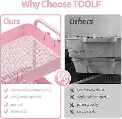 TOOLF 4-Tier Rolling Cart - Image 4