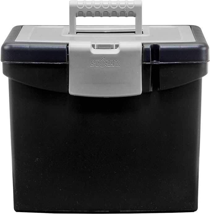 Storex 61504B02C Portable File Box - Image 3