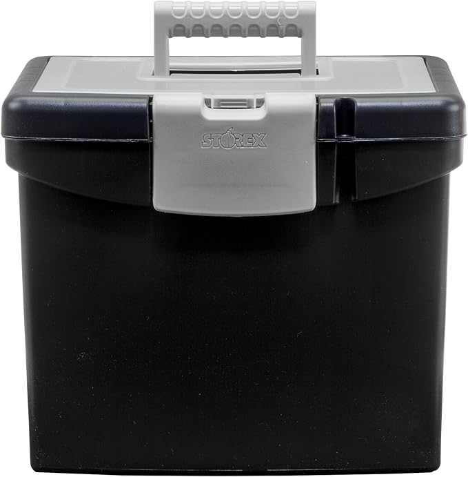Storex File Storage Box Translucent Storage Lid - Image 3