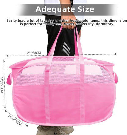 Collapsible Laundry Baskets, Tear Proof Pop Up Laundry Hamper - Image 3