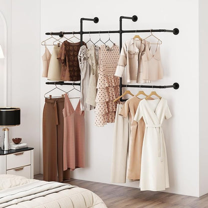 Industrial Pipe Clothing Racks - Image 9