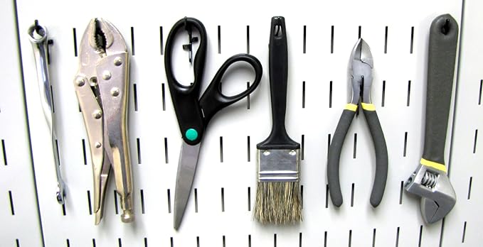 Wall Control KT-400-WRK B Slotted Tool Board Workstation Accessory Kit - Image 9