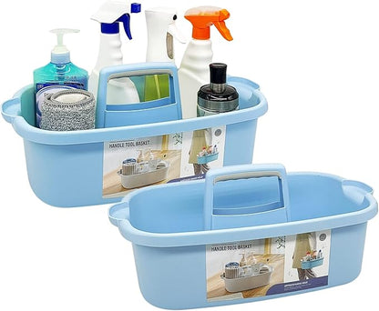 Goderewild 2 Pack Multi-Purpose Plastic Cleaning Caddy by Goderewild