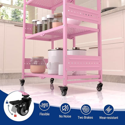 WORKPRO 5-Tier Folding Shelf, No-Assembly Metal Storage Rack - Image 6