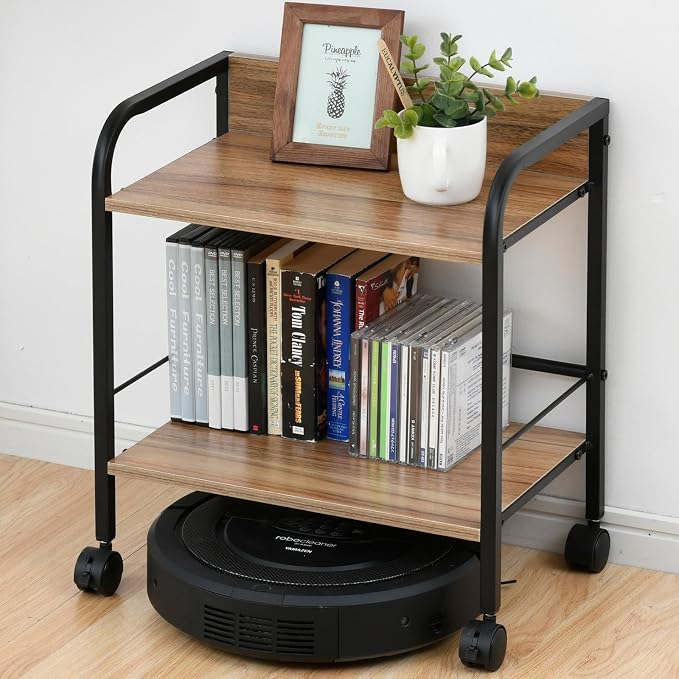Yamazen YZCR-2 Rack with Casters, 2 Tiers, Compatible with Storage Boxes by YAMAZEN