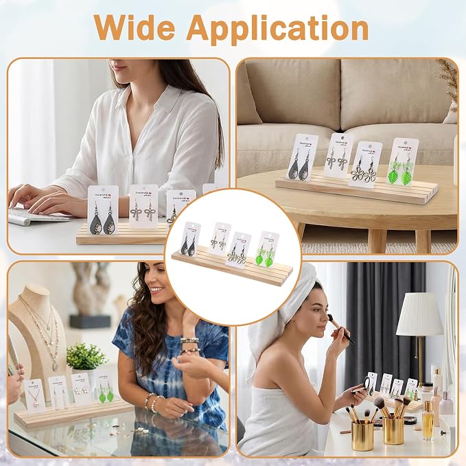 Earring Display Holder, Wooden Display Stand Earring Displays | Perfect - Image 7