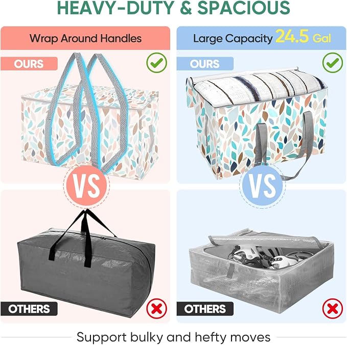 BALEINE 4-Pack Oversized Moving Bags - Image 4