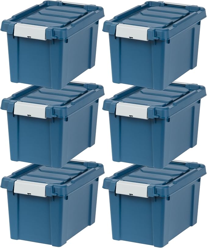 IRIS USA 5 Gallon Eco-Friendly Lockable Storage Bins by IRISUSA