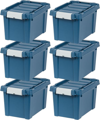 IRIS USA 5 Gallon Eco-Friendly Lockable Storage Bins by IRISUSA