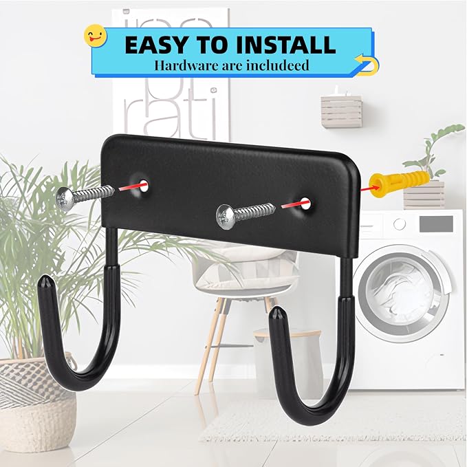 BiJun Ironing Board Holder Wall Mount, Ironing Board Hanger - Image 6