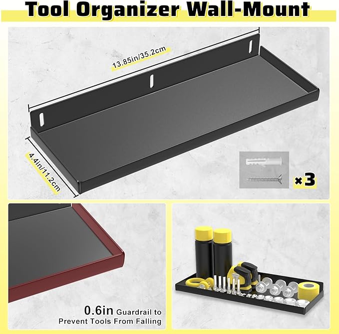 Wall Mount Screwdriver Organizer, Pliers Holder, Hammer Rack, Metal Storage - Image 5