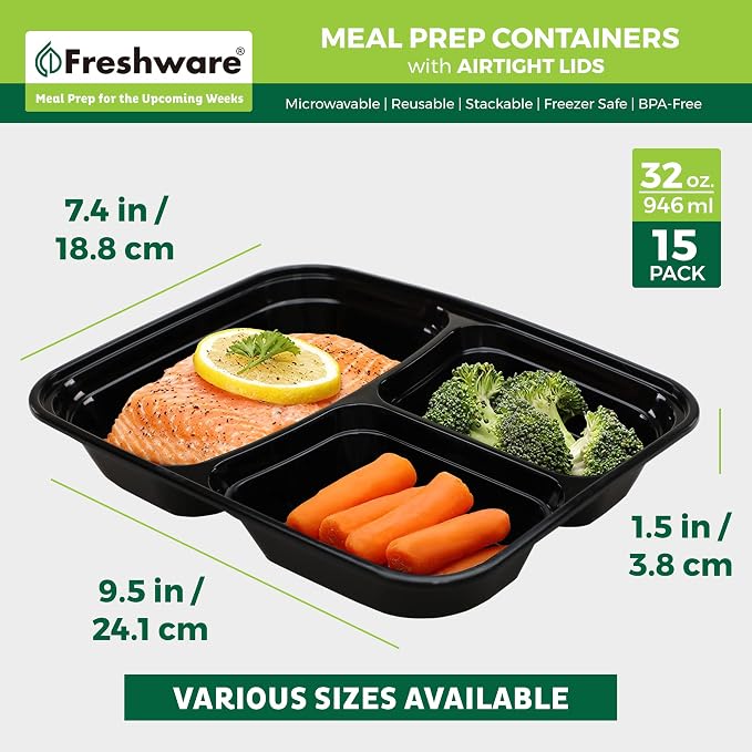 Freshware Meal Prep Containers - Image 4