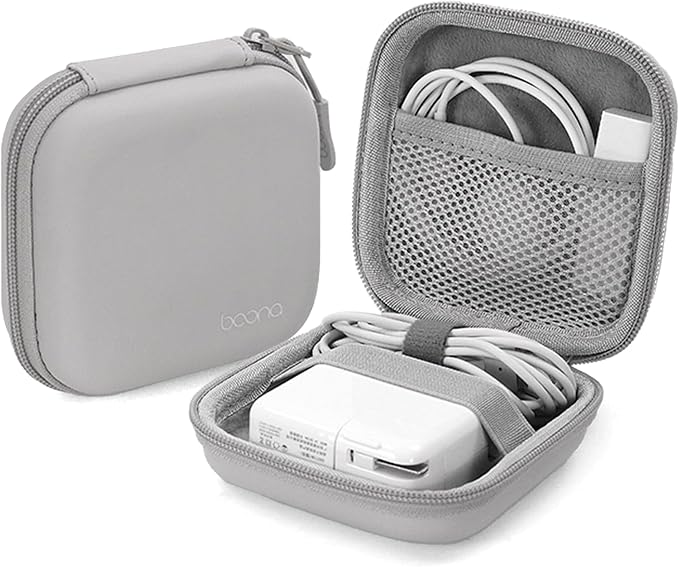 Charger Case for Macbook, Portable Tech Electronic Organizer Bag, Small Travel by Linpr