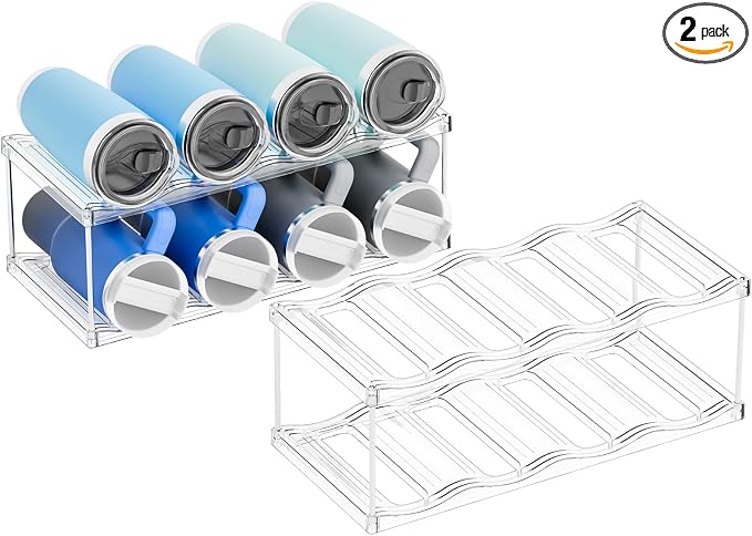 Yieach 2 Pack Stackable Water Bottle Organizer by Yieach