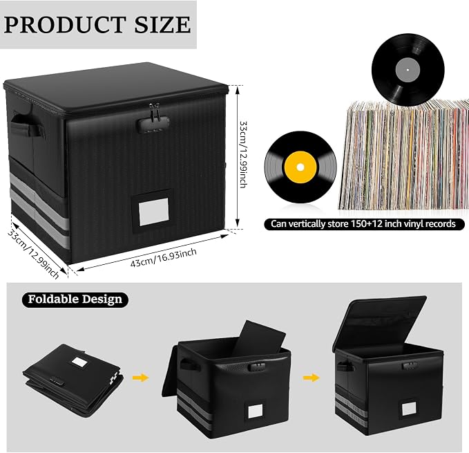 1/4 Pcs Vinyl Record Storage Box - Image 3