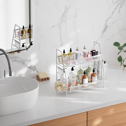 VITVITI 2-Tier Bathroom Organizer Countertop, Metal Wire Mesh Bathroom Counter - Image 3