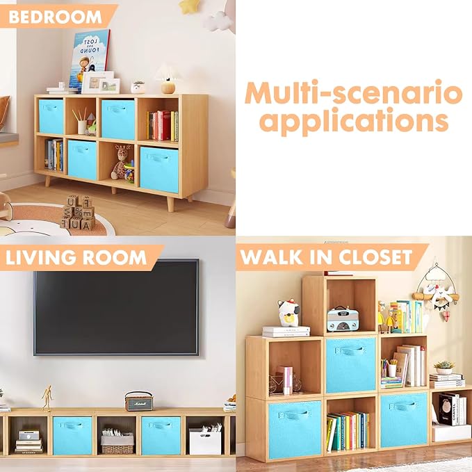Shellkingdom Storage Bins, Foldable Fabric Storage Cubes And Cloth Storage - Image 6