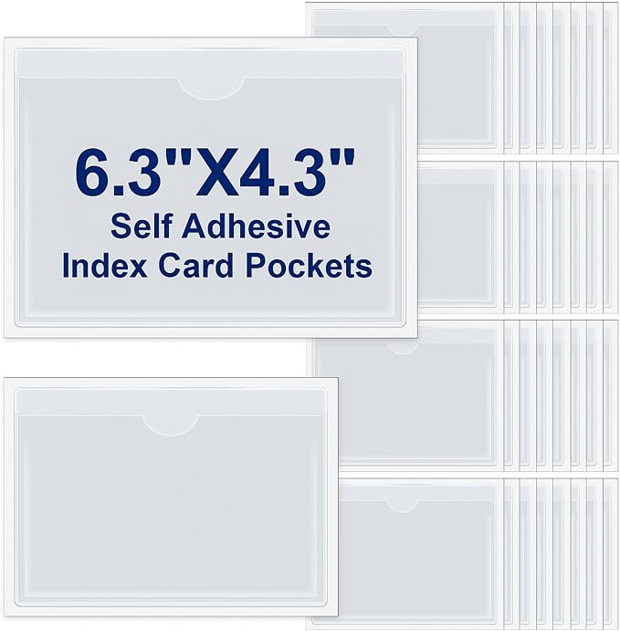 Chinco 30 Pcs Self Adhesive Pockets, Bin Labels by Chinco