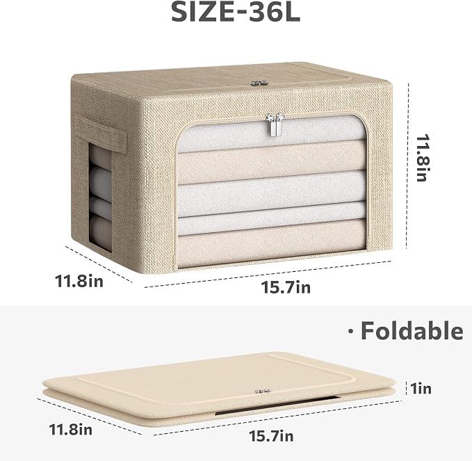 CYhom 3Pack Foldable Storage Bins - Image 5