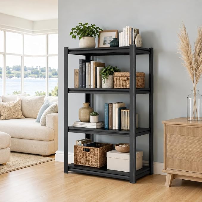 Heavy Duty Metal Bookshelf Adjustable Storage Shelving Unit - Image 3