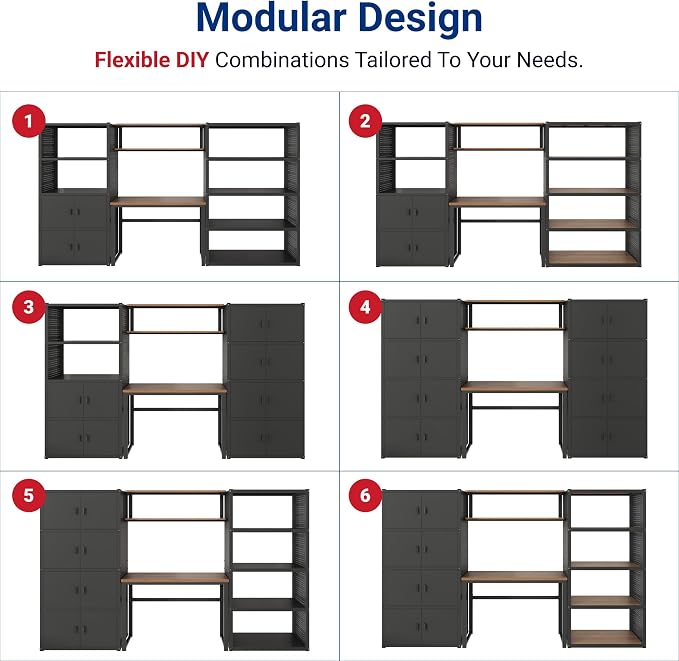 FLEXIMOUNTS 117" W Modular Garage Storage Cabinet - Image 7