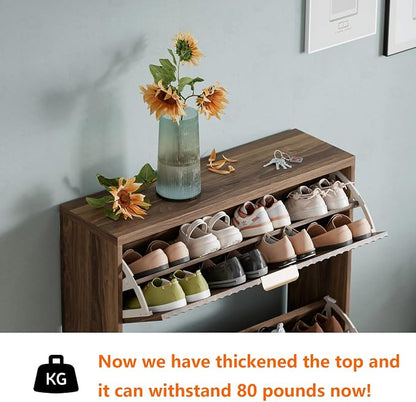 Shoe Cabinet Storage, Modern Freestanding Organizer - Image 3