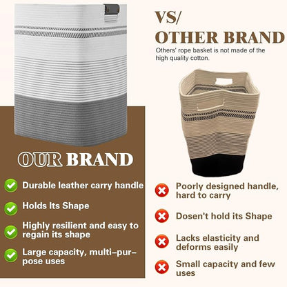 Laundry Hamper, 85L Tall Laundry Basket - Image 5