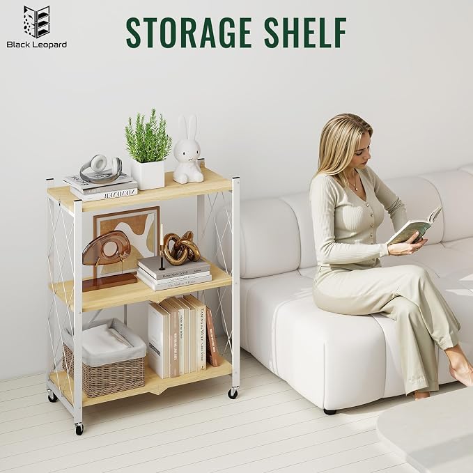 black leopard 3-Tier Foldable Shelf - Image 8