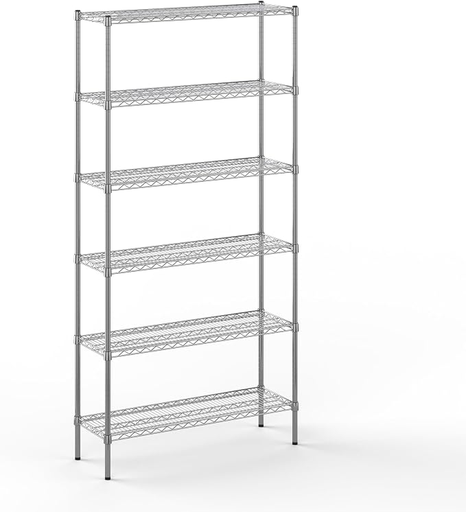 14" Deep x 42" Wide x 86" Height Wire Shelving Kit | 6-Tier | NSF Commercial by Regal+Altair
