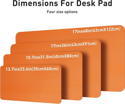 Aothia Leather Desk Pad Protector, Mouse Pad, Office Desk Mat, Non-Slip PU - Image 6
