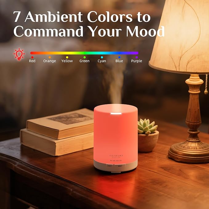 ASAKUKI Essential Oil Diffuser, 5-in-1 Quiet Humidifier, Home Fragrance Aroma - Image 6